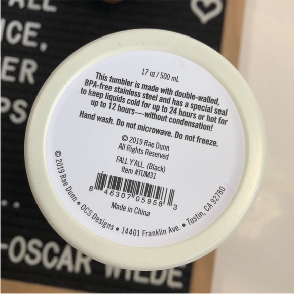 🆕 Rae Dunn “PUMPKIN SPICE” or “FALL Y’ALL” LL Stainless Steel Insulated Tumbler - Picture 15 of 16